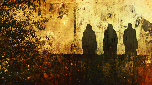 Texture vieux parchemin. Uncanny Doppelgnger Encounters. Illustration