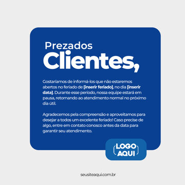 Comunicado Para Empresas Feriados