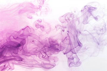 Fototapeta premium Pink smoke swirling on white background. Neural network AI generated