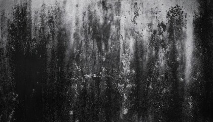 dark abstract grunge texture with rough black and white streaks, weathered distressed surface ideal for background and design

