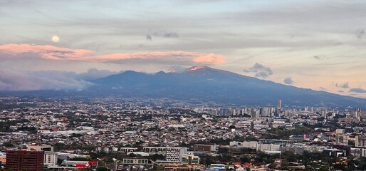 San Jose, Costa Rica evening landscape view