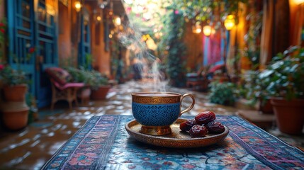 Tea and Dates in a Moroccan Alleyway