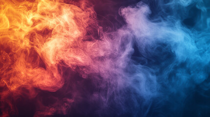 Abstract template vertical banner with transparent smoke