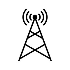 antenna icon color editable on white background