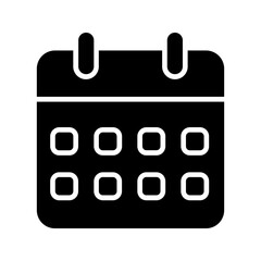 calendar icon color editable on white background