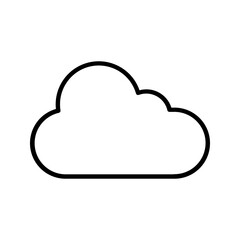 cloud icon color editable on white background