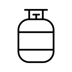 gas bottle icon color editable on white background