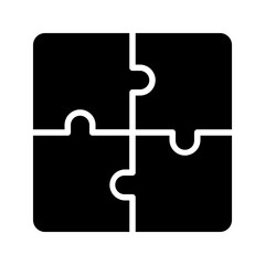 puzzle icon color editable on white background