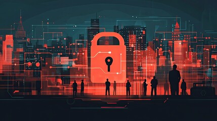 Illustration of endpoint security, highlighting advanced cyber defense mechanisms, secure networks, and the importance of cybersecurity in protecting data from potential cyber threats and breaches.