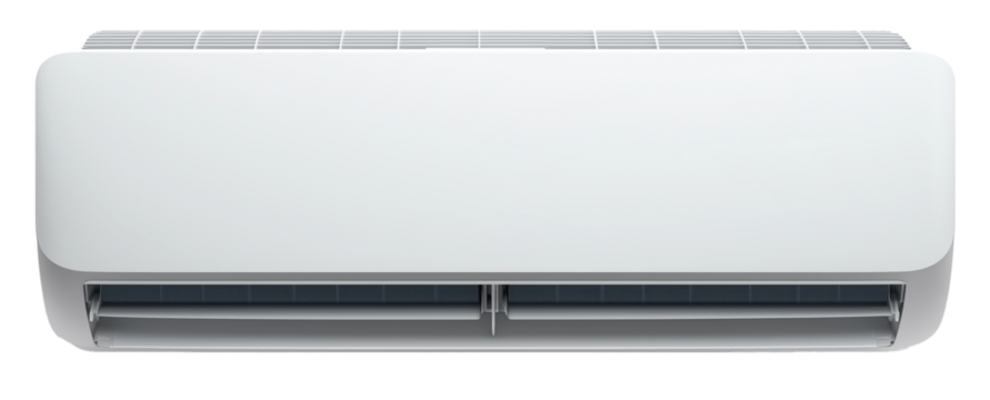 Modern air condition on isolated transparent background 