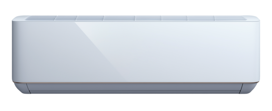 Modern air condition on isolated transparent background 