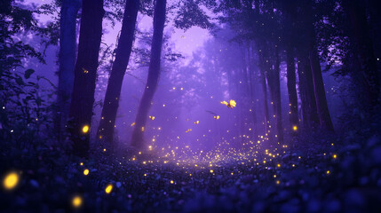 deer with glowing antlers standing in an enchanted forest surrounded by soft mist 