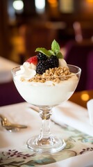 Scrumptious Yogurt Parfait with Berries and Granola - A Healthy and Delightful Breakfast