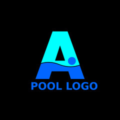 A letter pool logo for company