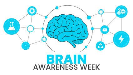 Brain Function and Cognitive Wellness – Educational Awareness Banner