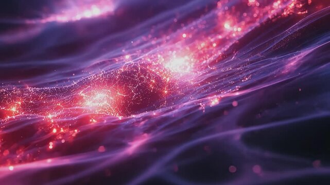 Celestial Symphony: Cosmic entities explode with light, forming a vibrant nebula of intergalactic dimensions, capturing the beauty and vastness of space