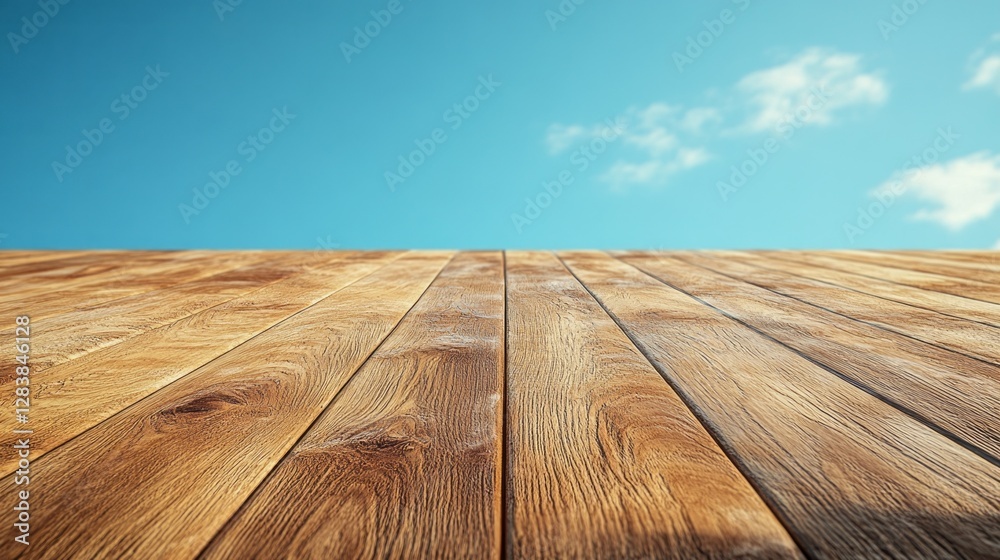 Poster fluffy clouds stretch endlessly in a soft, white blanket under a bright blue sky. sunlight filters t