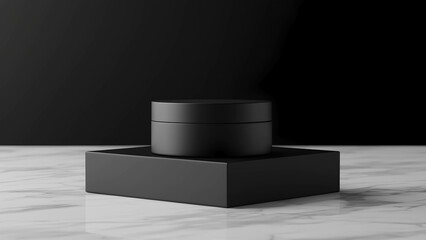 Minimalist product packaging mockup