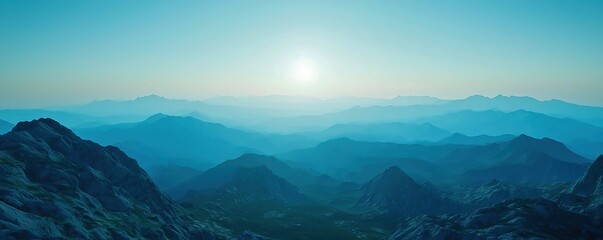 Fototapeta premium Hill Hiking Relief: Calm Landscape Wallpaper