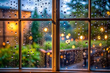 Naklejka premium rain on the window