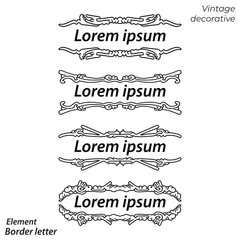 Bundle set ornament vintage and flourist  design