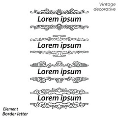 Bundle set ornament vintage and flourist  design