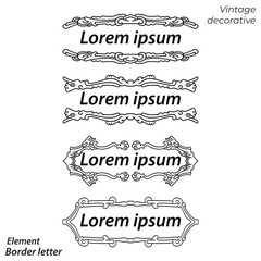 Bundle set ornament vintage and flourist  design