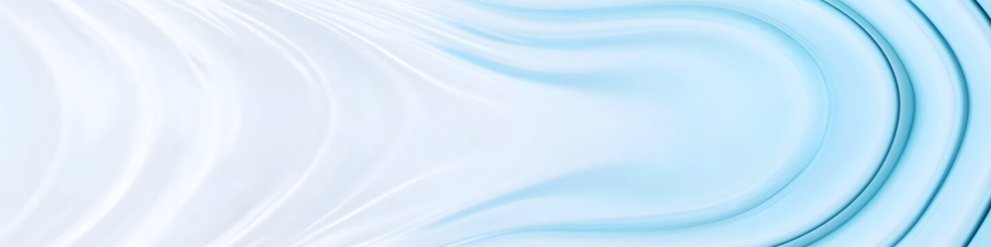 A visually striking background featuring smooth, curving lines in various shades of light blue, creating a flowing and dynamic pattern. The lines gradually transition in color and form, giving an impr