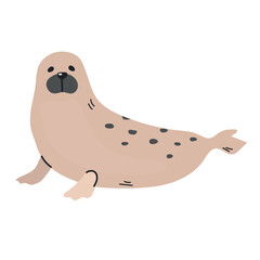 Harp seal icon clipart avatar logotype isolated illustration