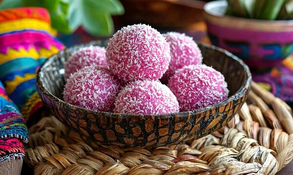 mexican cocadas rosas, pink coconut sweets video