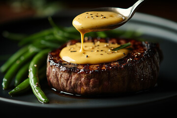 grilled steak on a plate