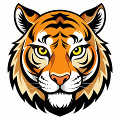 Tiger head vector 