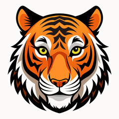 Tiger head vector 