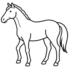 Graceful Horse Vector Art