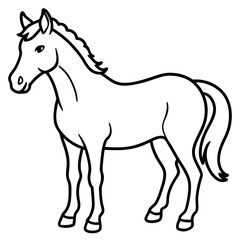 Graceful Horse Vector Art