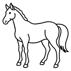 Graceful Horse Vector Art