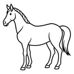 Graceful Horse Vector Art