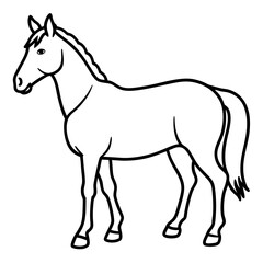 Graceful Horse Vector Art