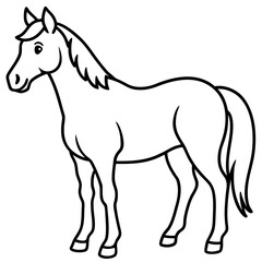 Graceful Horse Vector Art