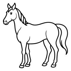 Graceful Horse Vector Art