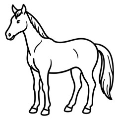 Graceful Horse Vector Art