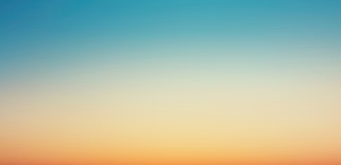 Soft pastel gradient with warm sunlight hues blending into blue sky