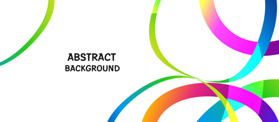 Colorful Abstract Ribbon Background Design