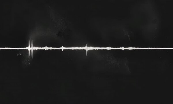 music wave in black background