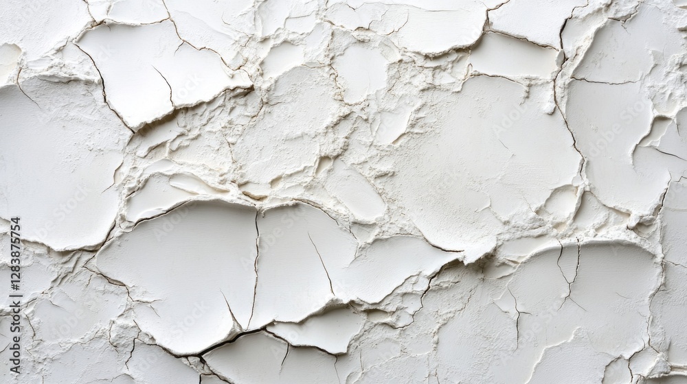 Poster a close examination shows the intricate patterns of aged, cracked white surface that showcases time'
