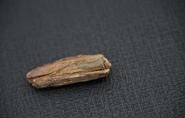 a gun bullet stuck in a piece of wood