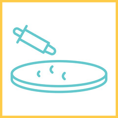 Petri Dish Icon Design