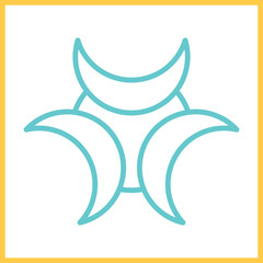 Biohazard Symbol Icon Design