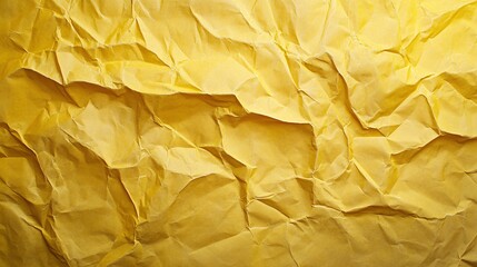 A textured golden yellow paper background with soft creases and folds