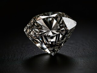 diamond on black background